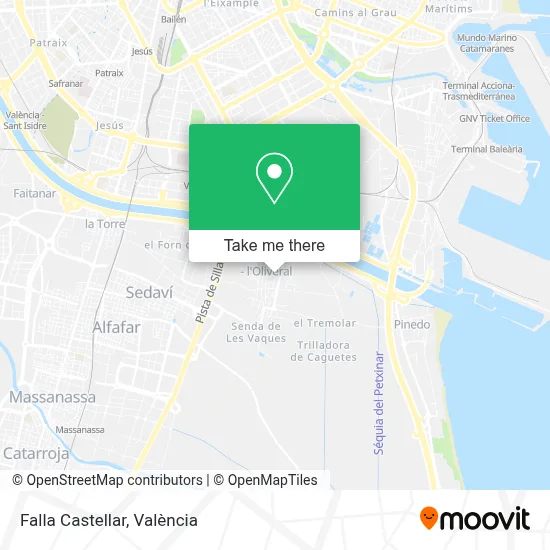 Falla Castellar map