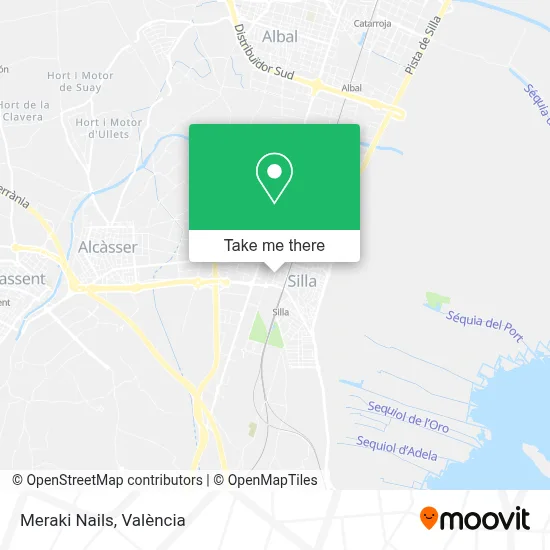 Meraki Nails map