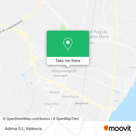 Adima S.L map