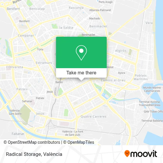 Radical Storage map