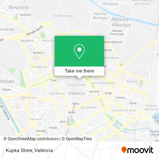 Kupka Store map