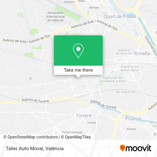 Taller Auto Moval map