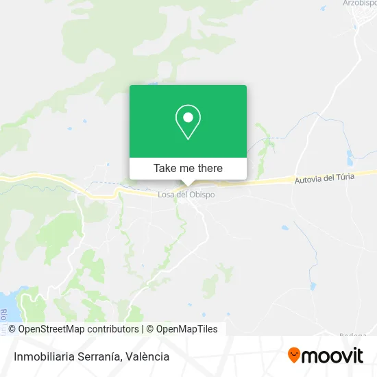 Inmobiliaria Serranía map