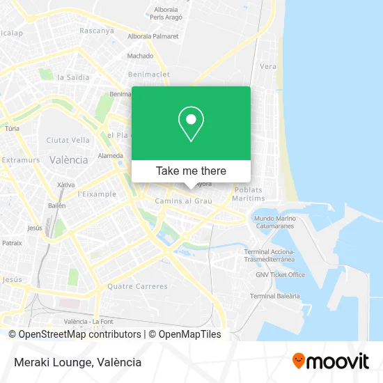 Meraki Lounge map