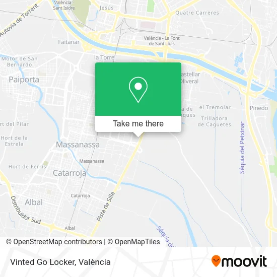 Vinted Go Locker map