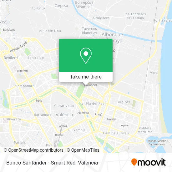 Banco Santander - Smart Red map