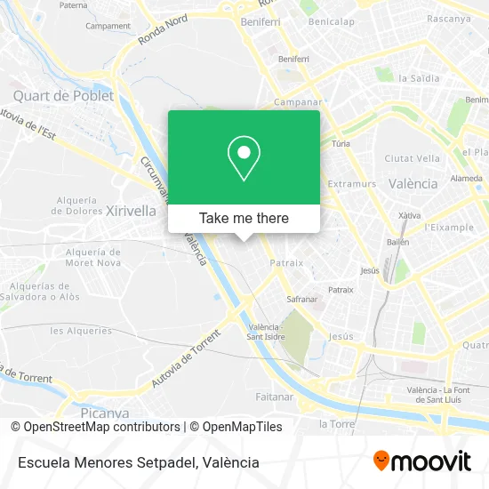 Escuela Menores Setpadel map
