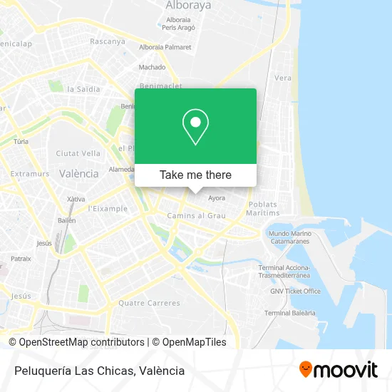 Peluquería Las Chicas map