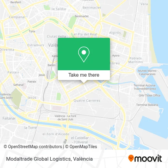 Modaltrade Global Logistics map