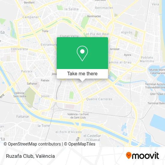 Ruzafa Club map