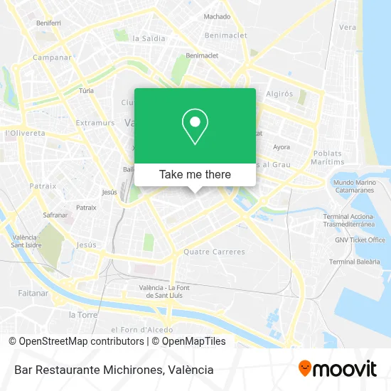 Bar Restaurante Michirones map