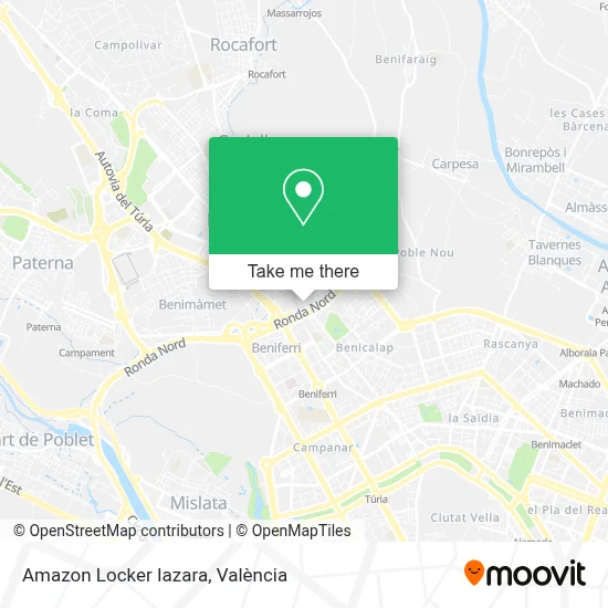 Amazon Locker Iazara map