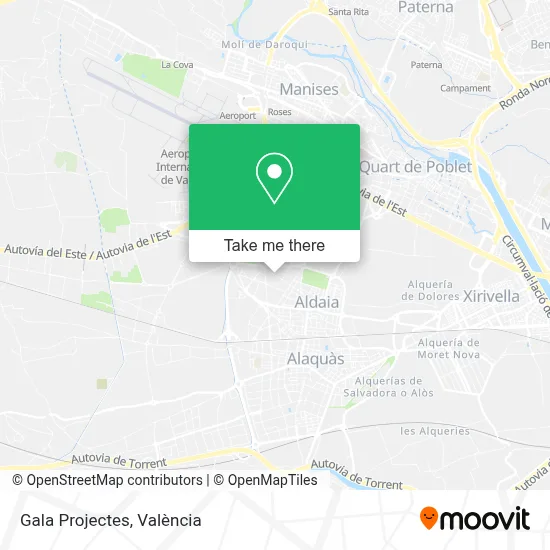 Gala Projectes map