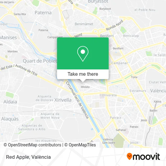 Red Apple map