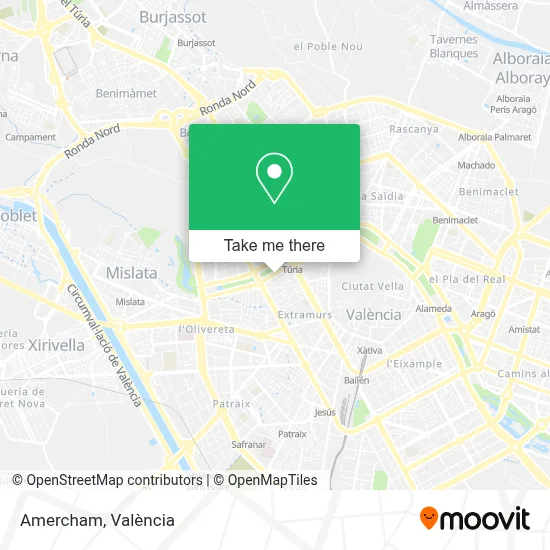 Amercham map