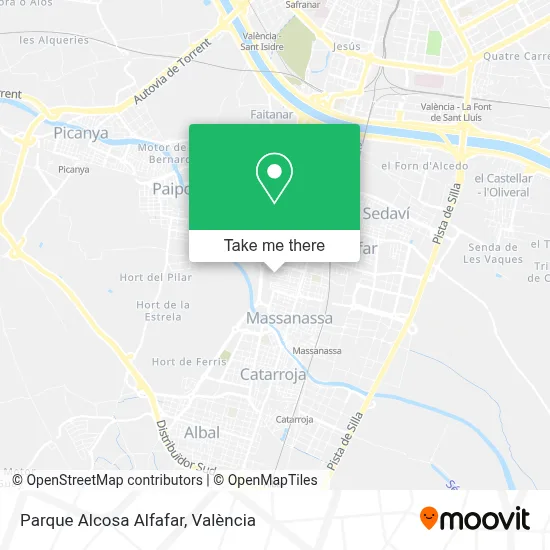 Parque Alcosa Alfafar map