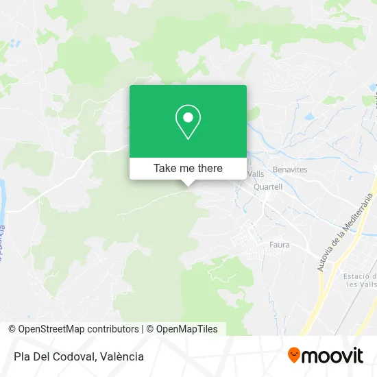 Pla Del Codoval map