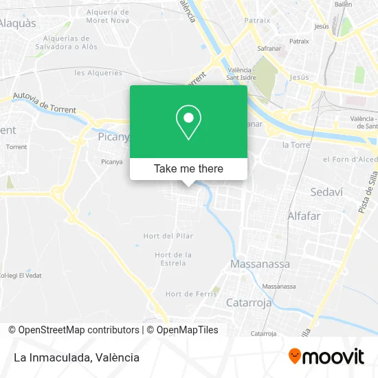 La Inmaculada map