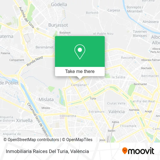 Inmobiliaria Raíces Del Turia map