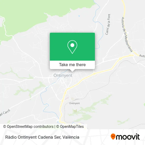Ràdio Ontinyent Cadena Ser map