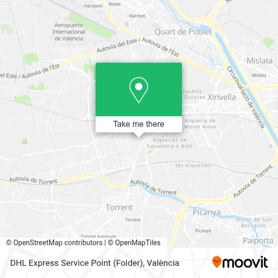 DHL Express Service Point (Folder) map