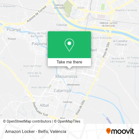 Amazon Locker - Belfo map