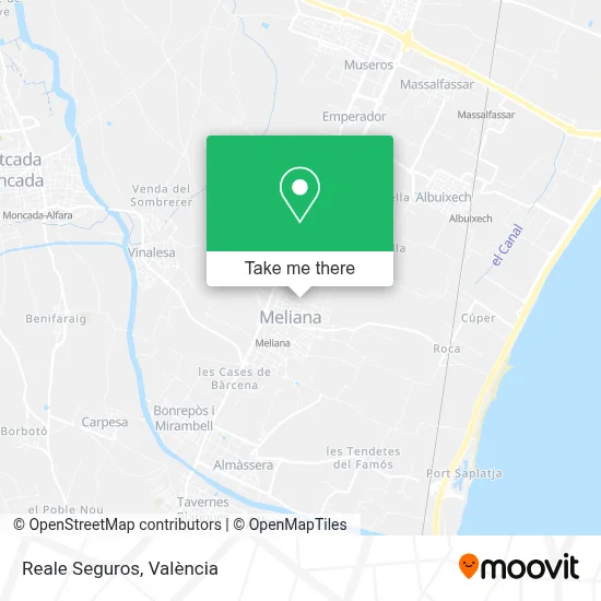 Reale Seguros map