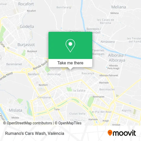 Rumano's Cars Wash map