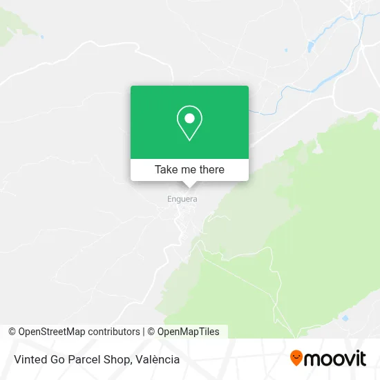 Vinted Go Parcel Shop map