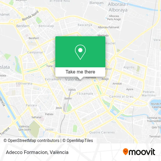 Adecco Formacion map