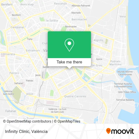 Infinity Clinic map