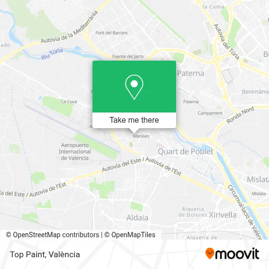Top Paint map