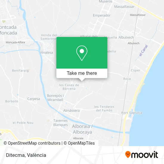 Ditecma map