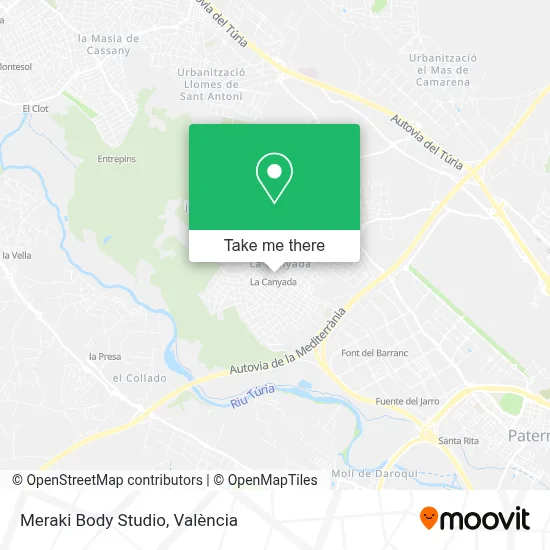 Meraki Body Studio map