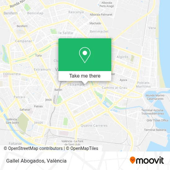 Gallel Abogados map