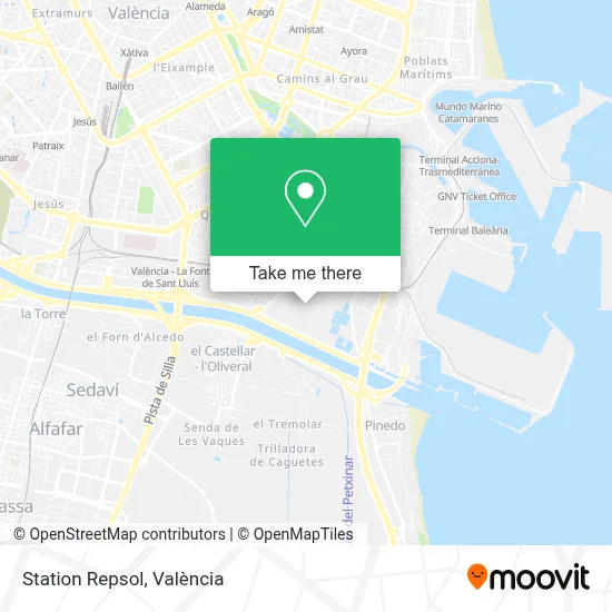 Station Repsol map