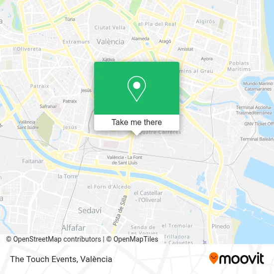 The Touch Events map