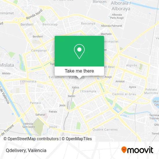Qdelivery map
