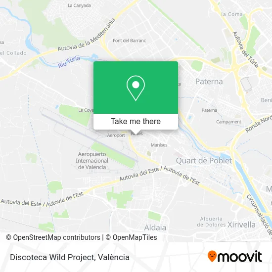 Discoteca Wild Project map