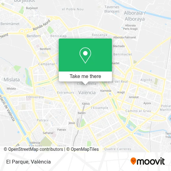 El Parque map