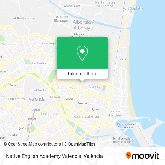 Native English Academy Valencia map