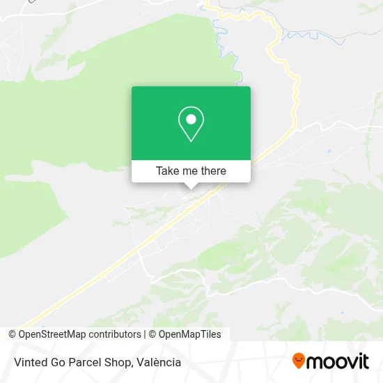 Vinted Go Parcel Shop map