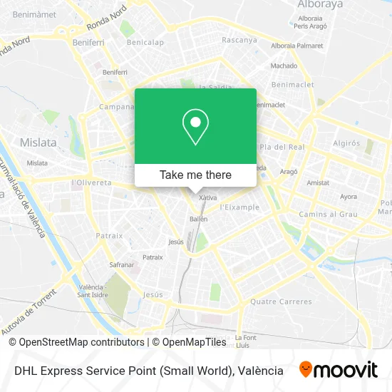DHL Express Service Point (Small World) map