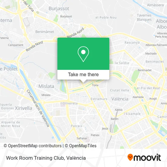 Work Room Training Club map