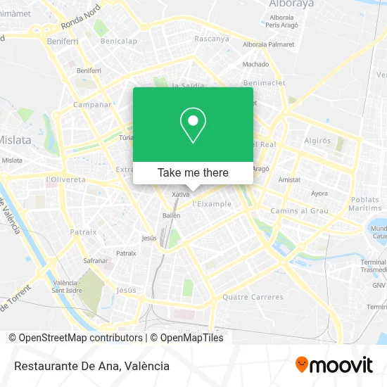 Restaurante De Ana map