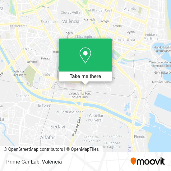 Prime Car Lab map