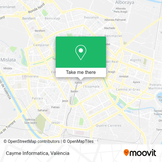Cayme Informatica map