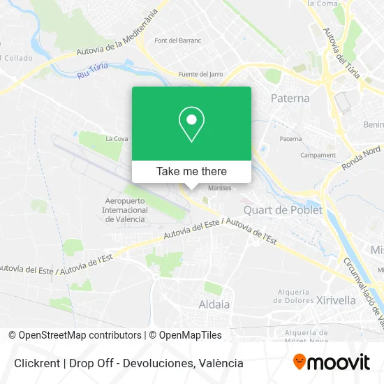 Clickrent | Drop Off - Devoluciones map