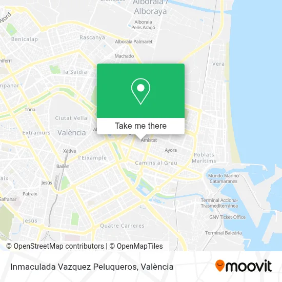 Inmaculada Vazquez Peluqueros map