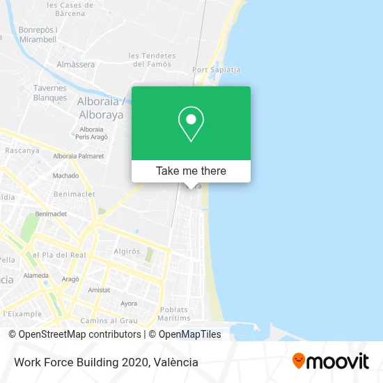 Work Force Building 2020 map